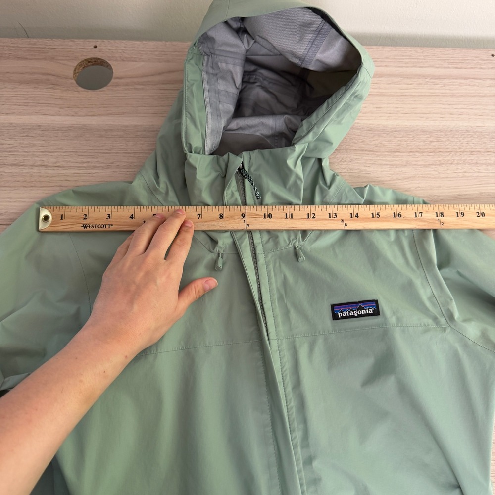 Patagonia Torrentshell 3L Rain Jacket Green Womens Large Excellent - Picture 4 of 7